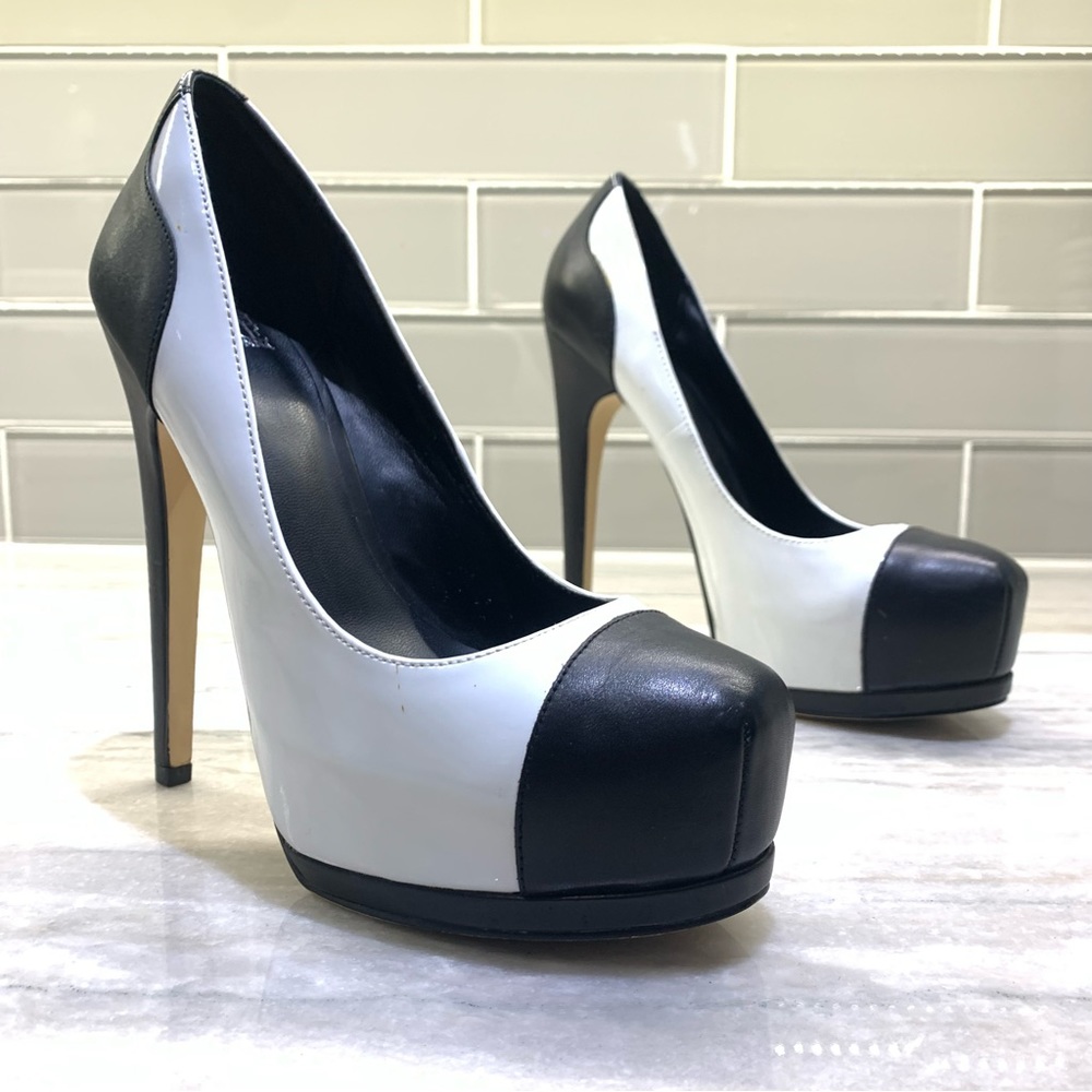 Madonna Truth or Dare Black & White Stilettos